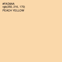 #FAD8AA - Peach Yellow Color Image
